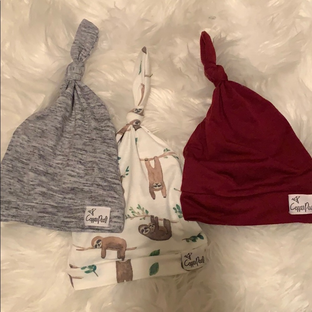 Copper pearl newborn hats!